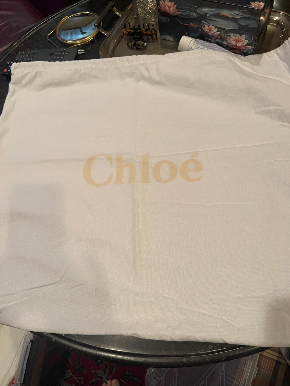 Chloé Dust Bag in Cream with Gold Logo
